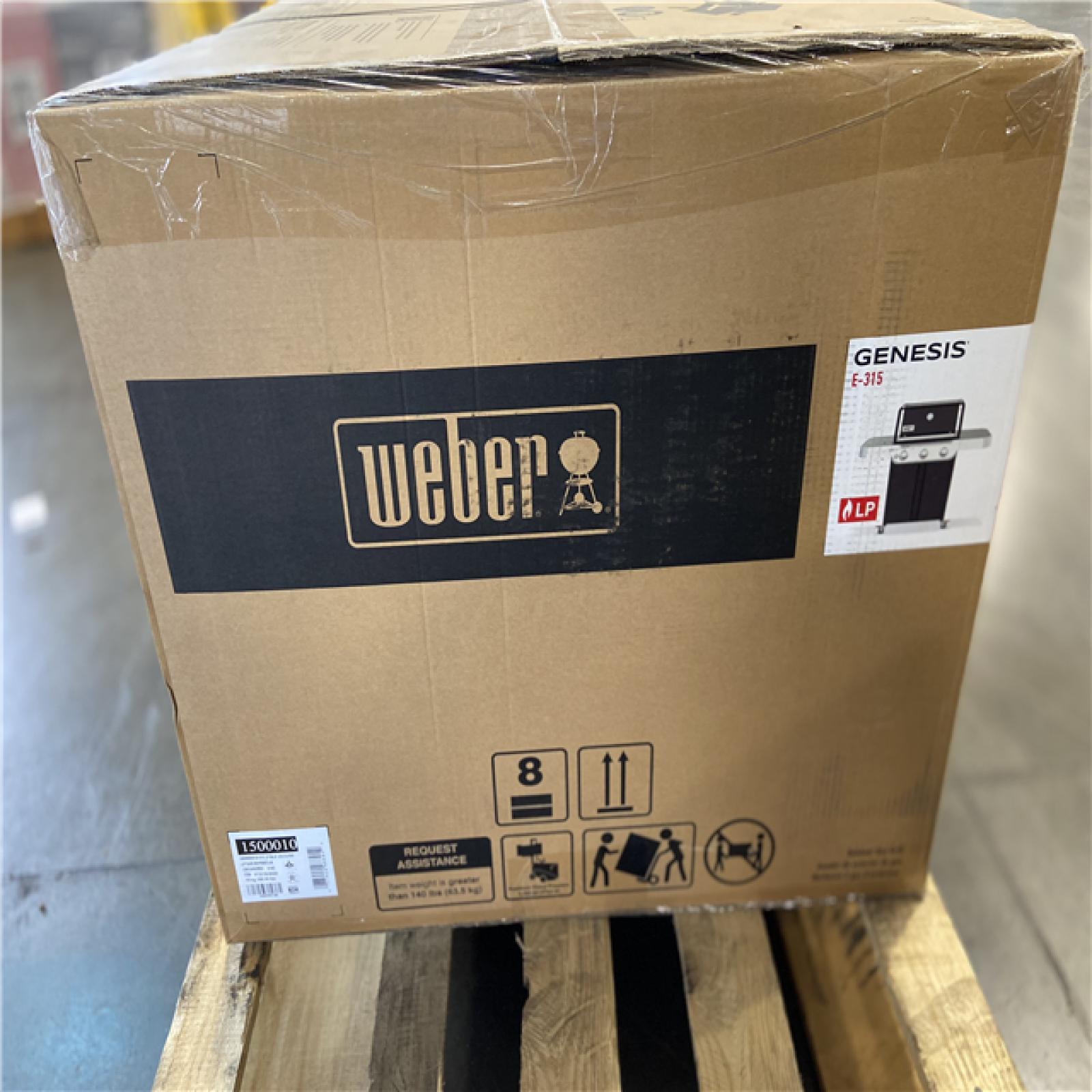 DALLAS LOCATION -Weber Genesis E-315 3-Burner Liquid Propane Gas Grill in Black