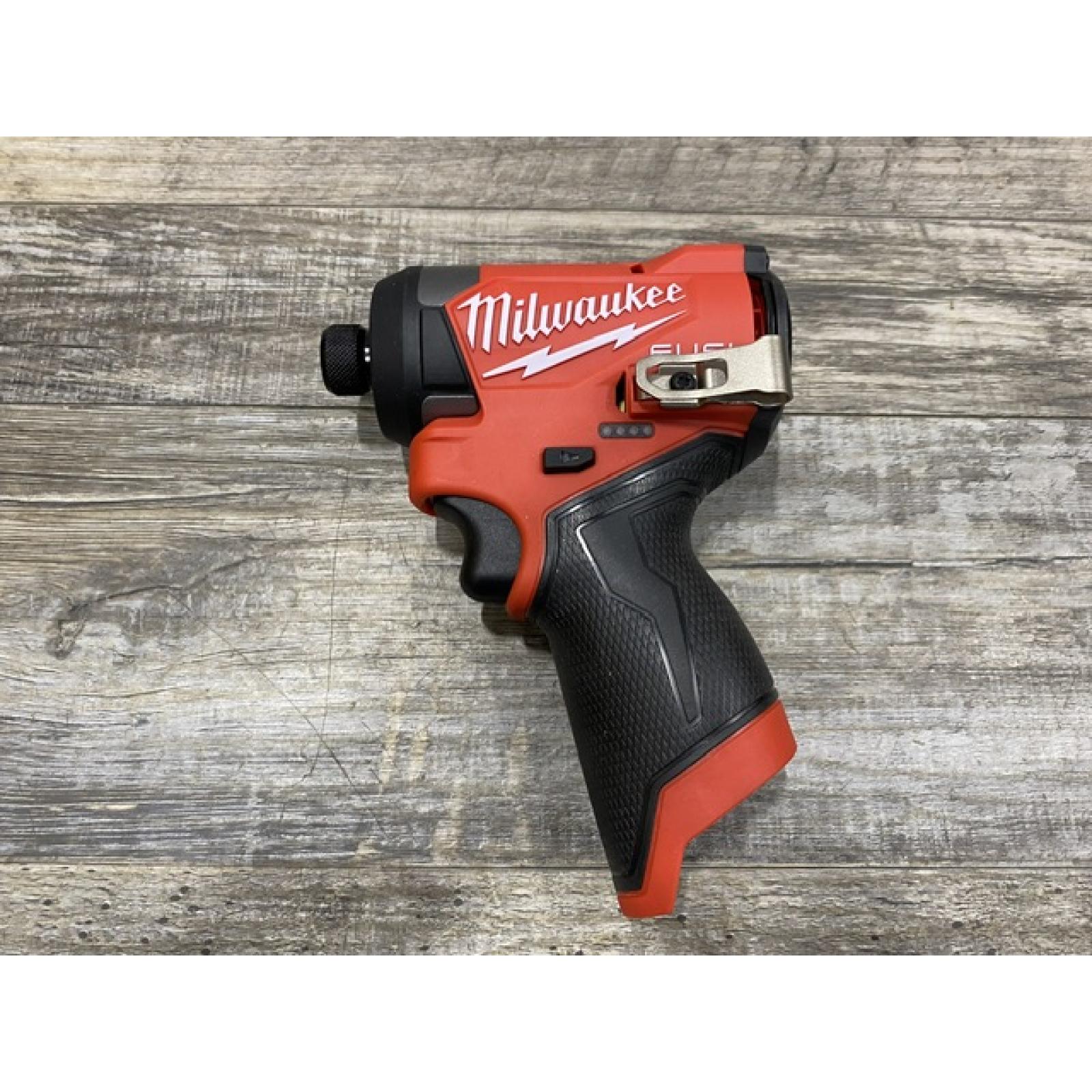 AS-IS Milwaukee  FUEL 12V Lithium-Ion Brushless Cordless 1/4 in. Hex Impact Driver (Tool-Only)