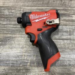 AS-IS Milwaukee  FUEL 12V Lithium-Ion Brushless Cordless 1/4 in. Hex Impact Driver (Tool-Only)