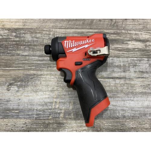 AS-IS Milwaukee  FUEL 12V Lithium-Ion Brushless Cordless 1/4 in. Hex Impact Driver (Tool-Only)