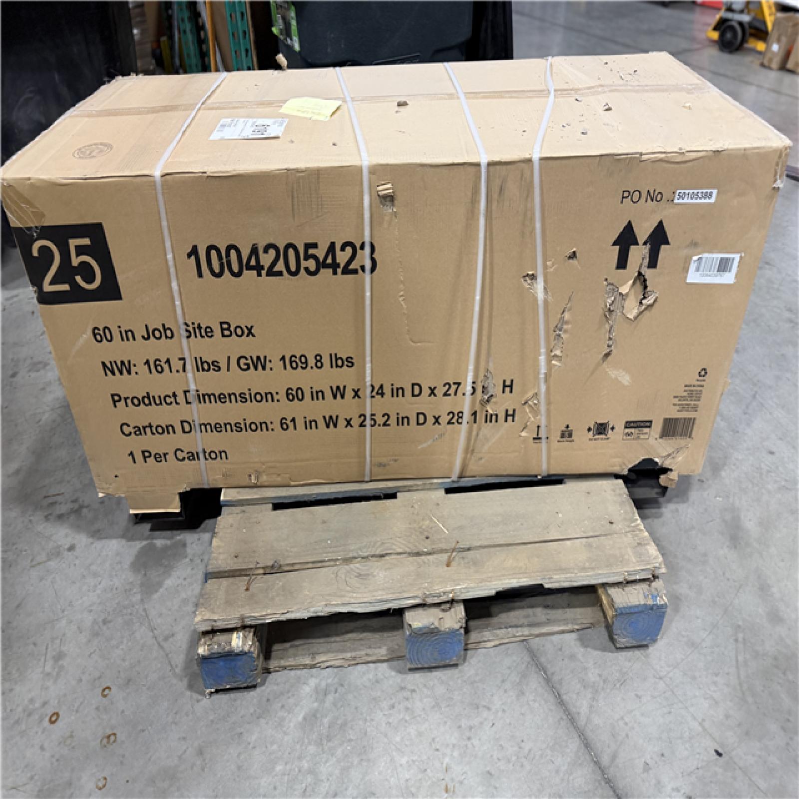 DALLAS LOCATION - AS-IS Husky Tool Storage 60 in. W Black Steel Job Site Toolbox