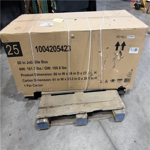 DALLAS LOCATION - AS-IS Husky Tool Storage 60 in. W Black Steel Job Site Toolbox