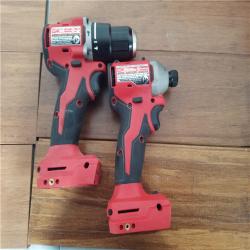 California AS-IS Milwaukee M18 4-Tool Combo Kit  Includes (2) Batteries  Charger and Bag; Appears in Like New Condition
