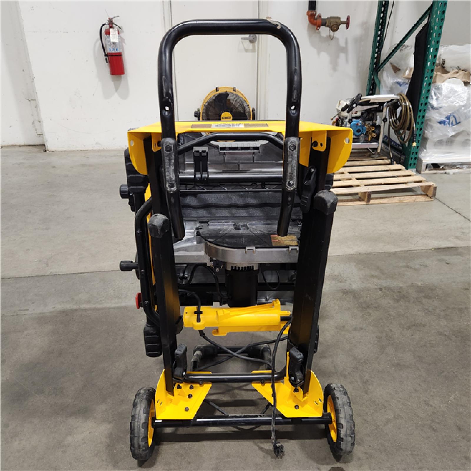 As-Is- DEWALT 15 Amp Corded 10 in. Job Site Table Saw with Rolling Stand