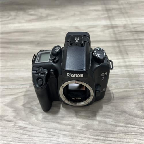 AS-IS Canon EOS 7 35mm SLR Film Camera Body Cap Strap Japan