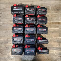 HOUSTON LOCATION - AS-IS MILWAUKEE BATTERY PACK QTY - 15