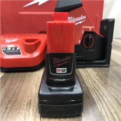 AS-IS Milwaukee 12-Volt Lithium-Ion Cordless Green 250 ft. 3-Plane Laser Level Kit