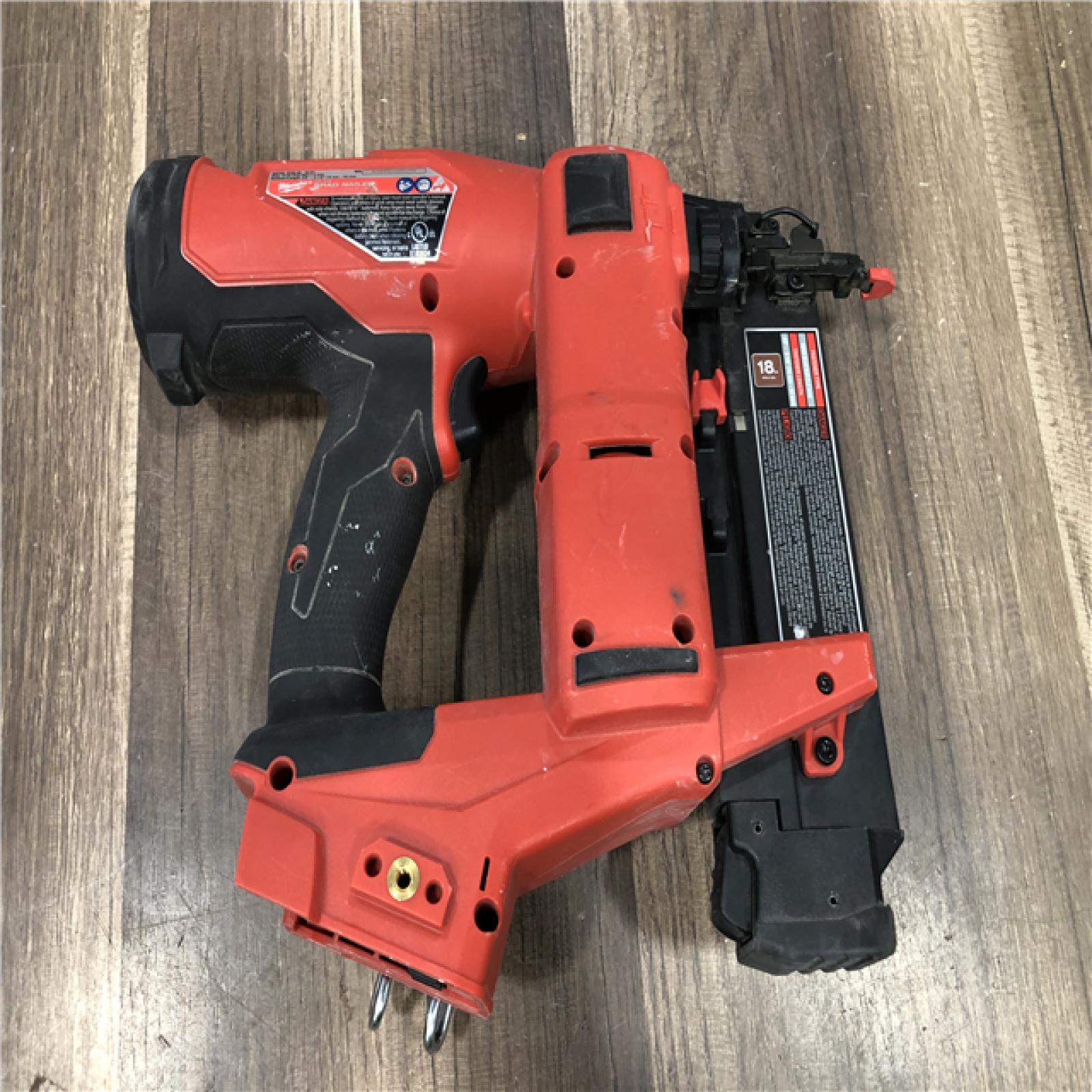 AS-IS Milwaukee FUEL 18-Volt Lithium-Ion Brushless Cordless Gen II 18-Gauge Brad Nailer (Tool-Only)