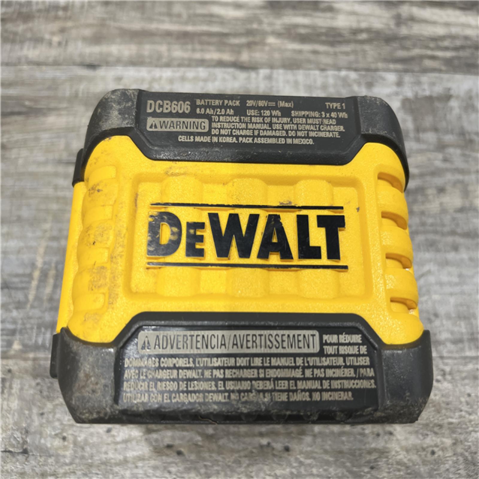 AS-IS DEWALT FLEXVOLT 20V/60V MAX Lithium-Ion 6.0Ah Battery Pack Kit