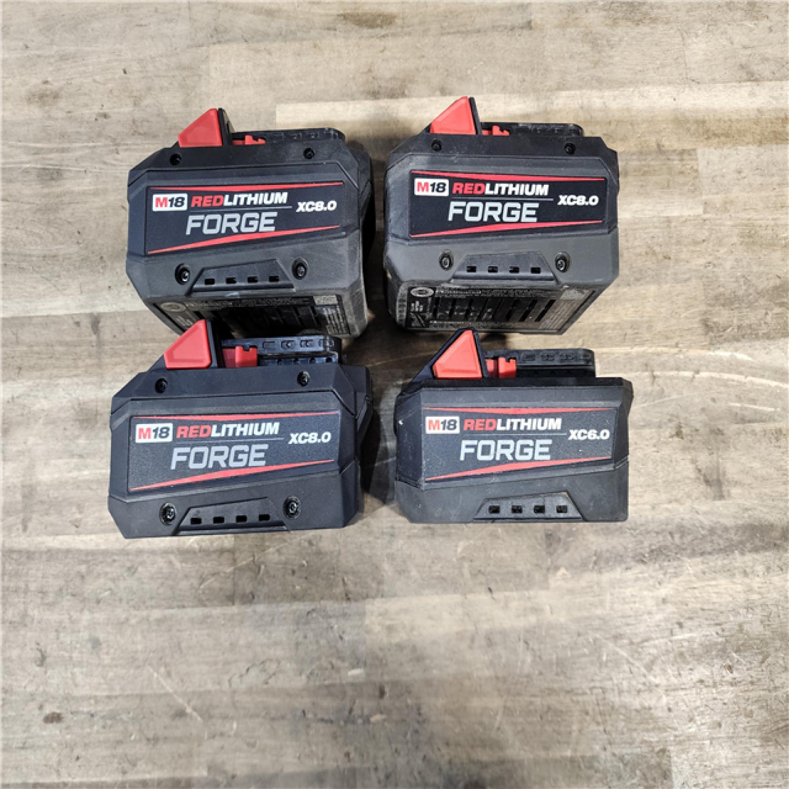 HOUSTON LOCATION - AS-IS MILWAUKEE FORGE BATTERY PACK QTY - 4