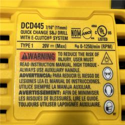 LIKE NEW - DEWALT 20V Max Cordless Brushless 7/16 in. Quick Change Stud and Joist Drill (Tool Only)