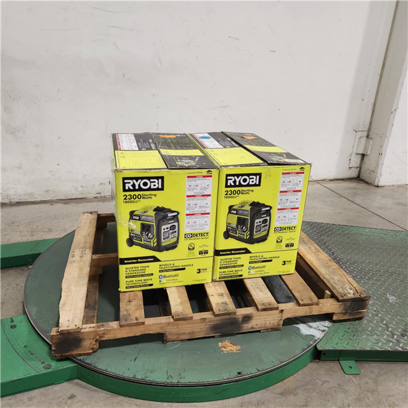 Dallas Location - As-Is RYOBI 2300-Watt Bluetooth Inverter Generator(Lot Of 2)