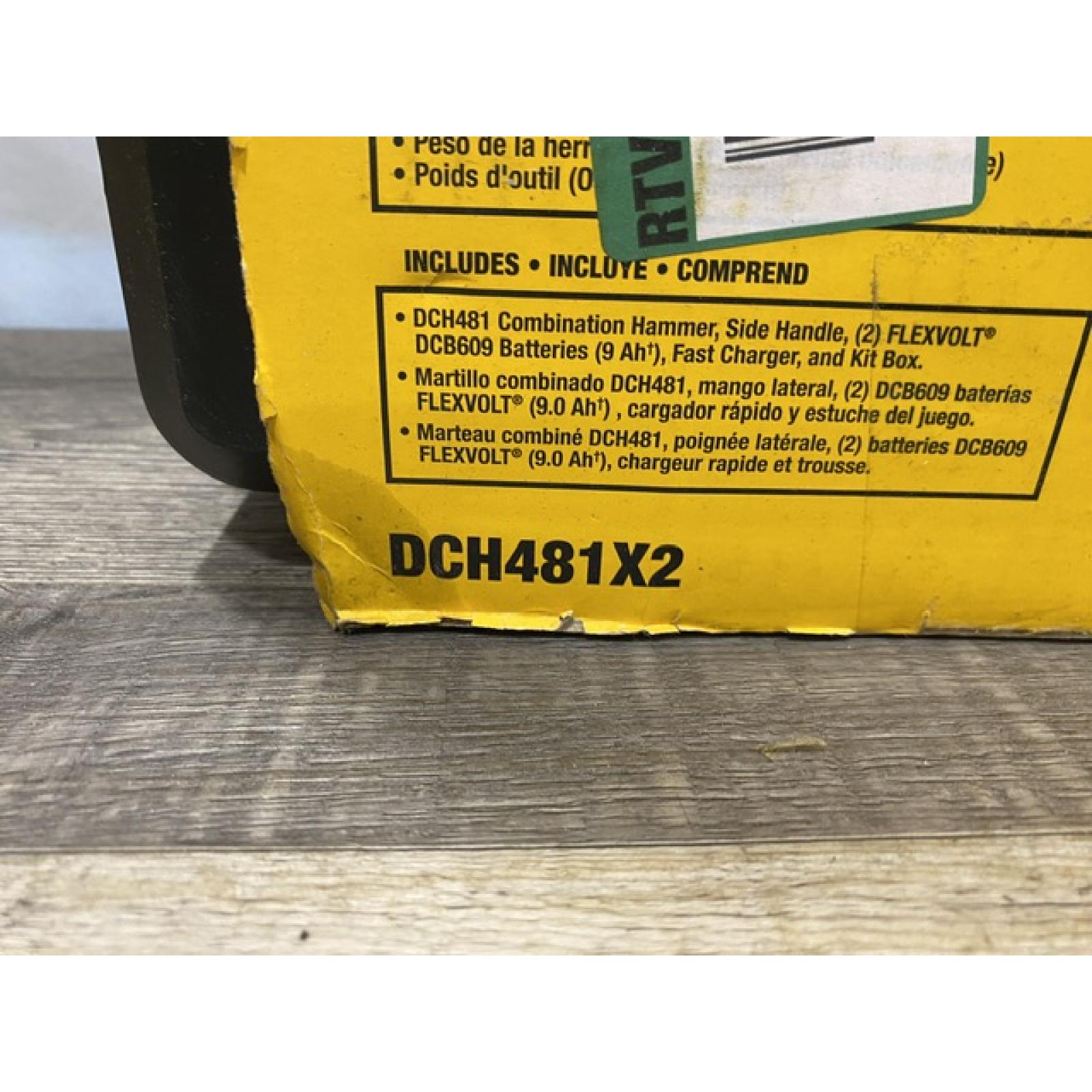 NEW - DEWALT FLEXVOLT 60V MAX Cordless Brushless 1-9/16 in. SDS MAX Combination Rotary Hammer Kit