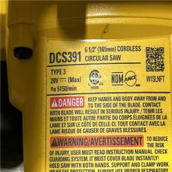 AS-IS DEWALT 6-1/2'' 165MM CIRCULAR SAW (Tool-Only)