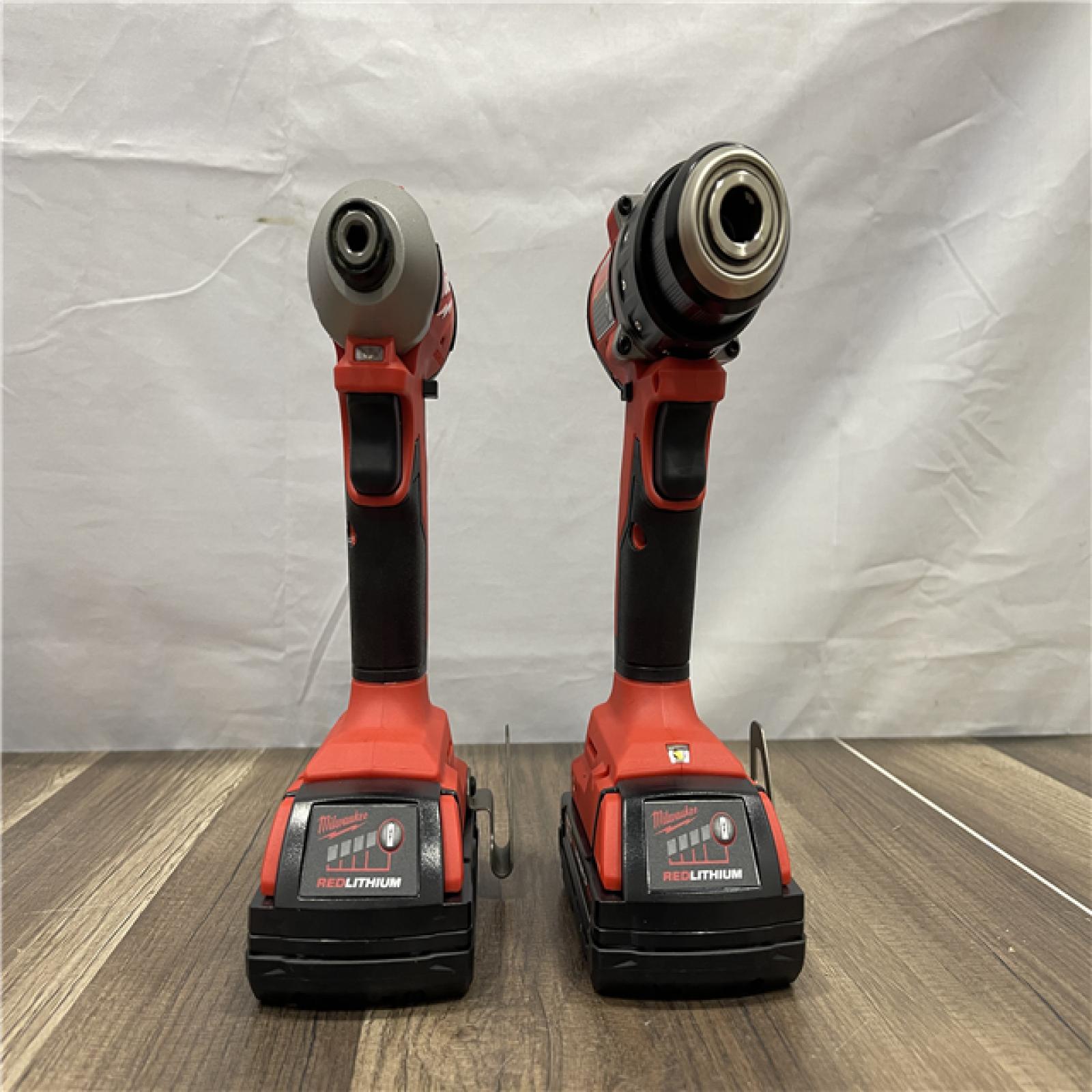 AS-IS Milwaukee 18V Lithium-Ion Brushless Cordless Compact Drill/Impact Combo Kit