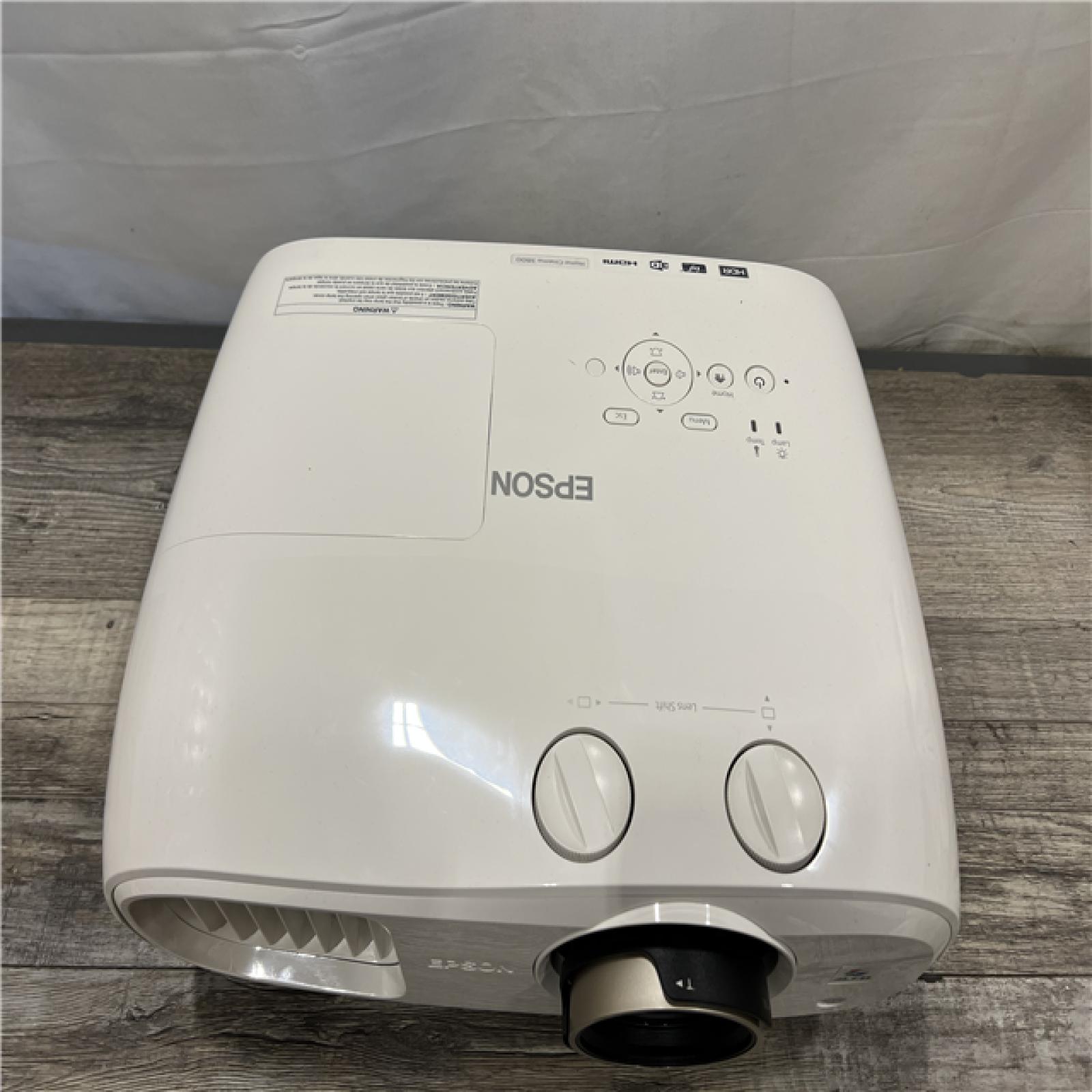 AS-IS Epson Home Cinema 3800 4K PRO-UHD 3-Chip Projector with HDR