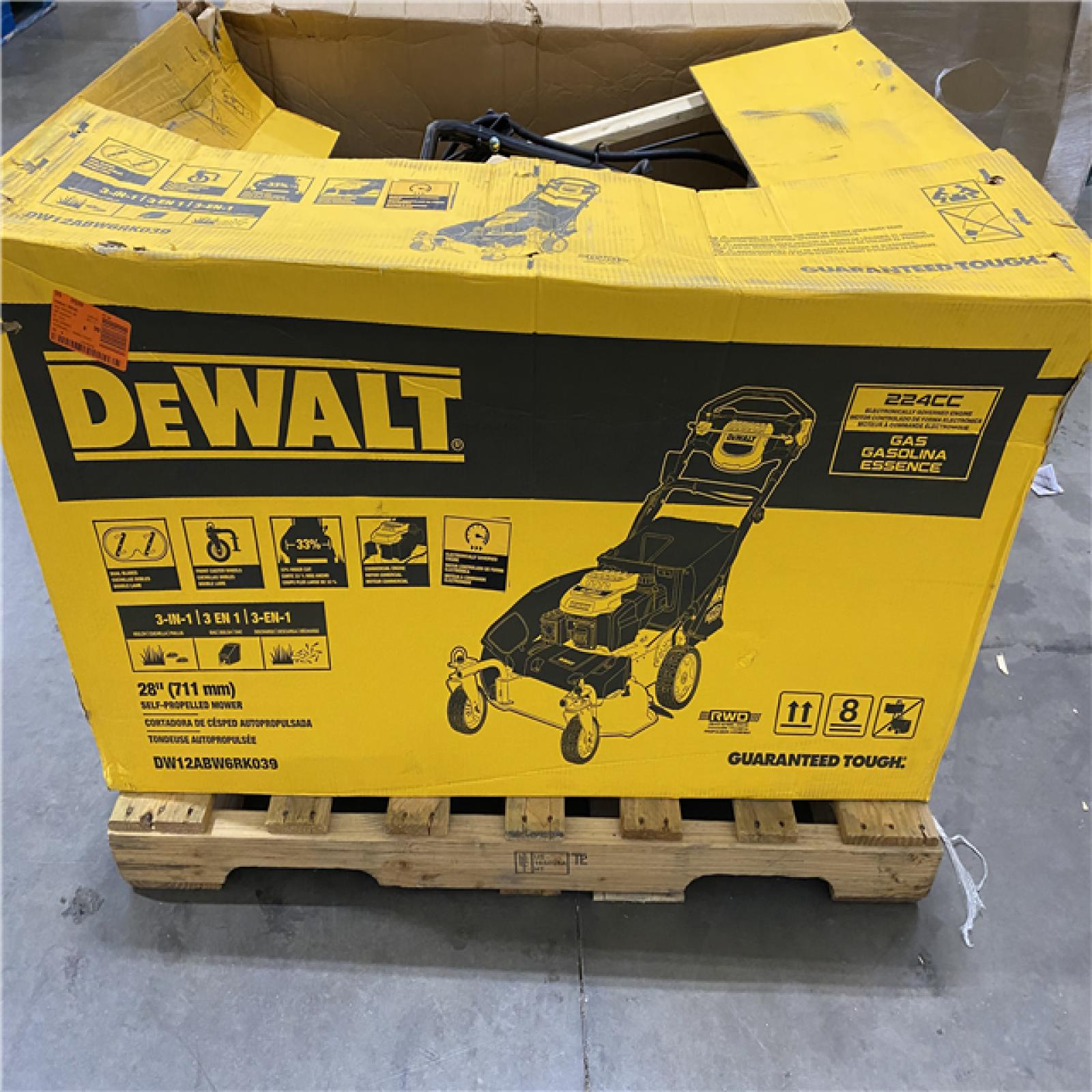 Dallas Location - As-Is DEWALT 28 in. 224cc  Gas Lawn Mower
