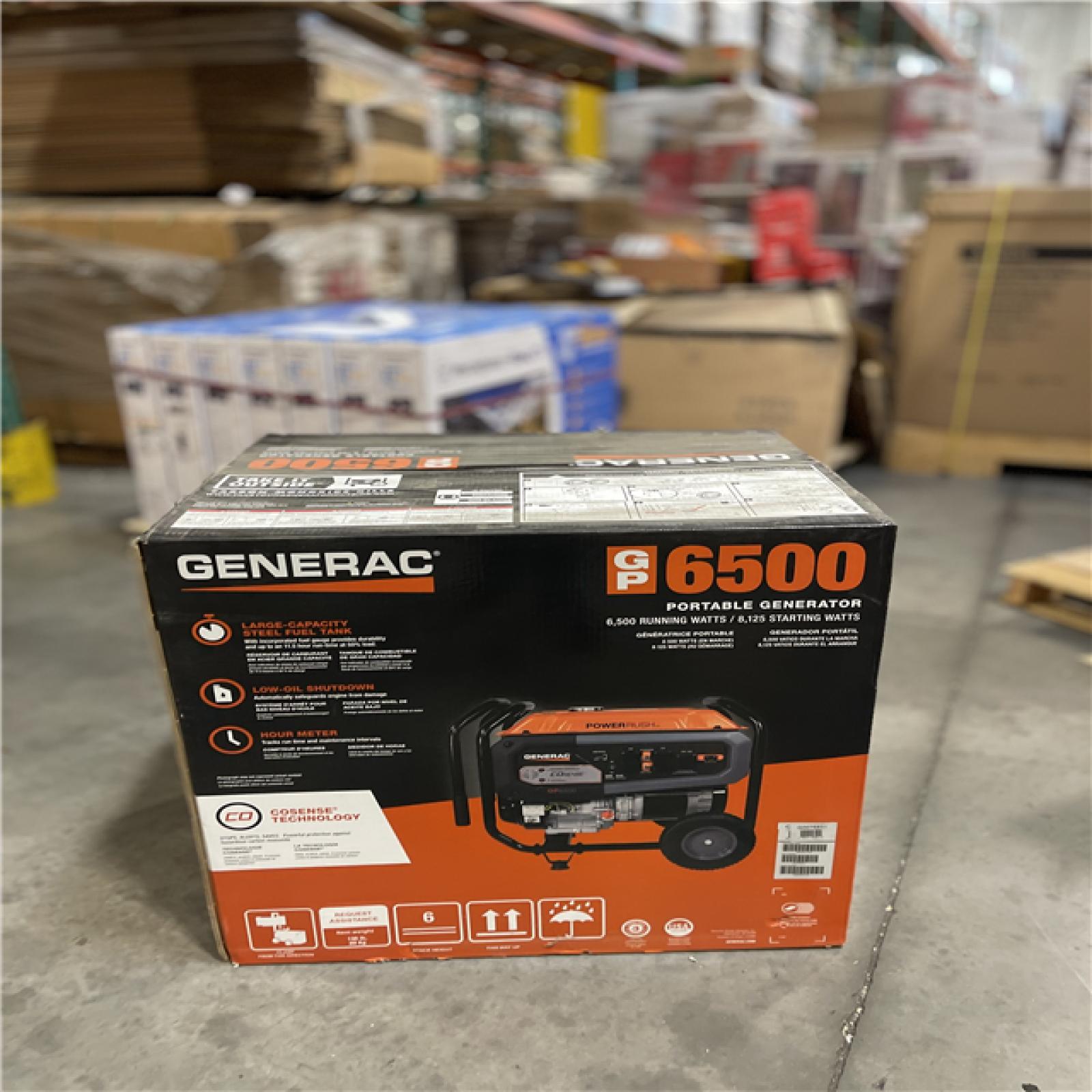 DALLAS LOCATION -AS-IS Generac 8125 / 6500-Watt Gasoline Powered Portable Generator