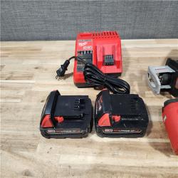 HOUSTON LOCATION - AS-IS M18 18V Lithium-Ion Cordless Combo Kit (4-Tool) with (2) Batteries  Charger and Tool Bag