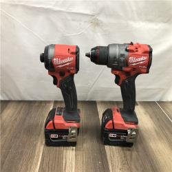 AS-IS Milwaukee FUEL 18V Lithium-Ion Brushless Cordless Hammer Drill and Impact Driver Combo Kit