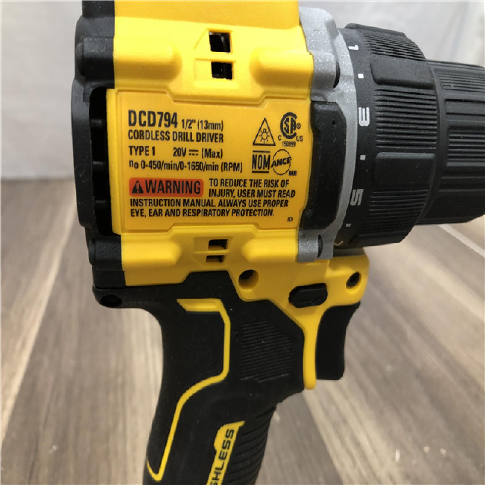AS-IS DEWALT ATOMIC 20-Volt MAX Brushless Cordless 1/2 in. Drill Driver (Tool-Only)
