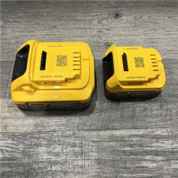 AS-IS DEWALT POWERSTACK 20V 5.0Ah and 1.7Ah Lithium-Ion Power Tool Battery Packs (2-Pack)