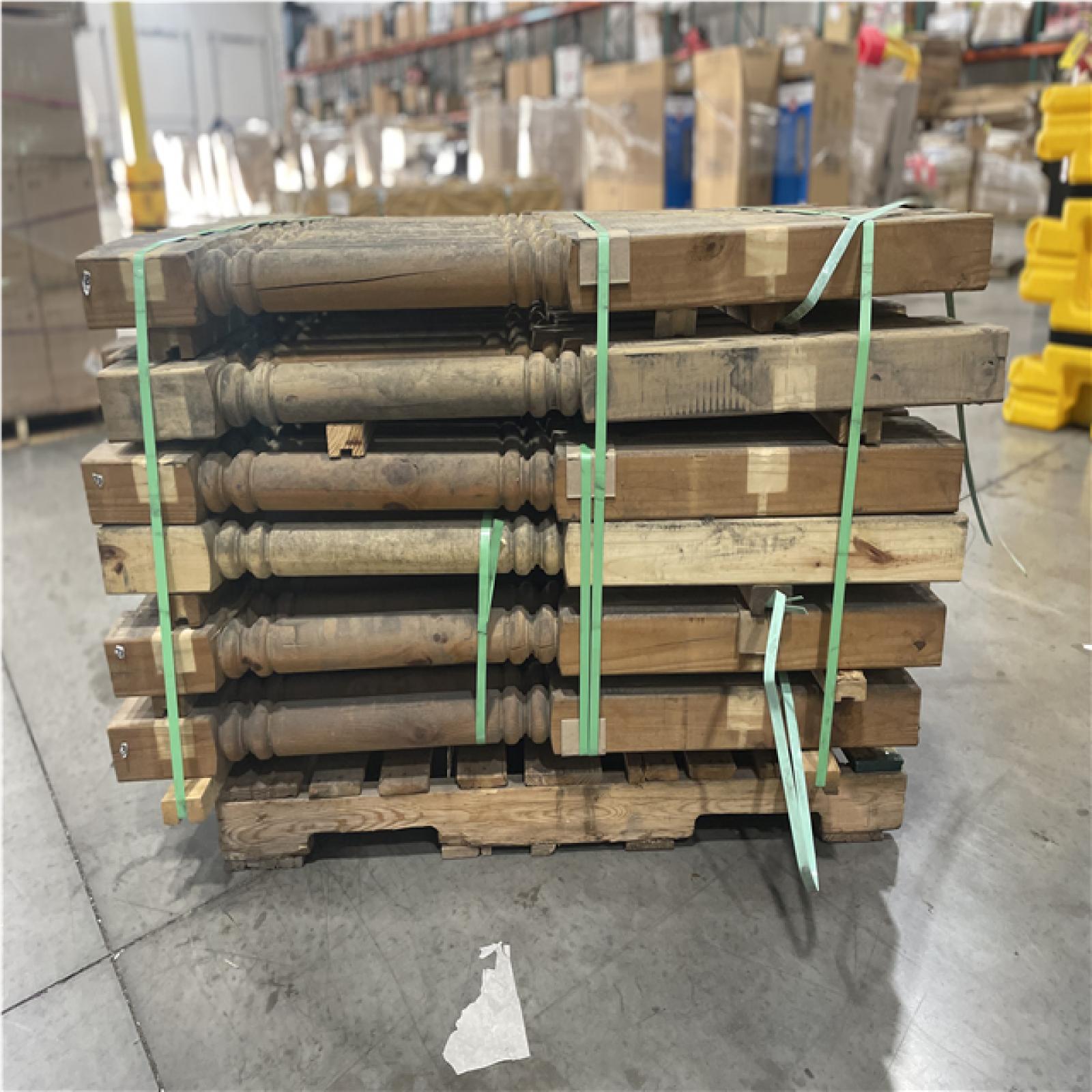 DALLAS LOCATION- AS-IS YellaWood Deck Post 4*4*54 PALLET (70 UNITS)
