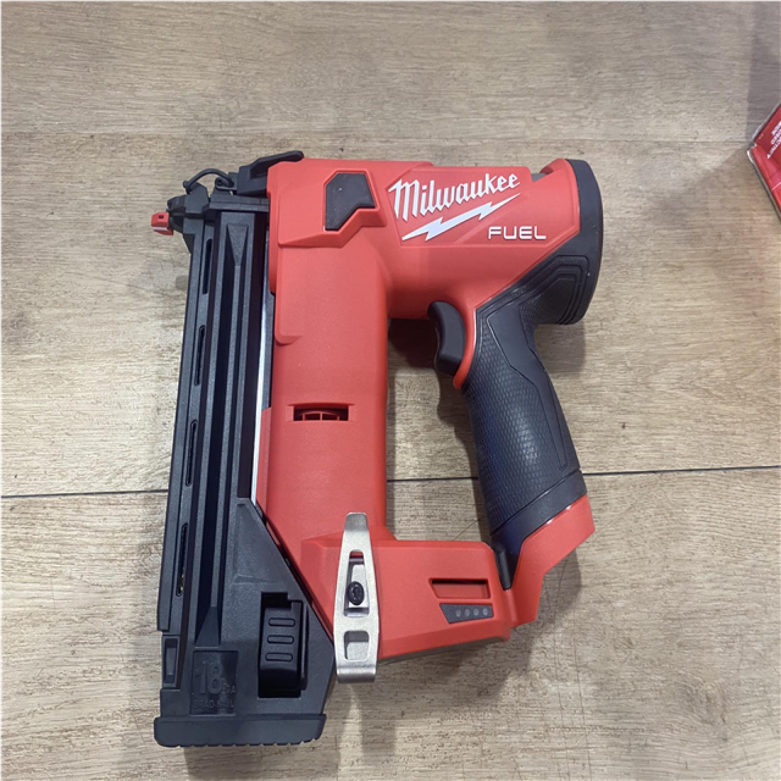 AS-IS Milwaukee FUEL 12-Volt Lithium-Ion Brushless Cordless 18-Gauge 1-1/2 in. Compact Brad Nailer (Tool Only)