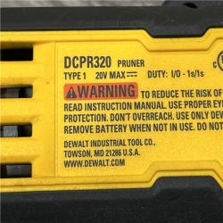 AS-IS DEWALT 20-Volt MAX 1 -1/2 in. Capacity Cordless Battery Powered Pruner (Tool Only)