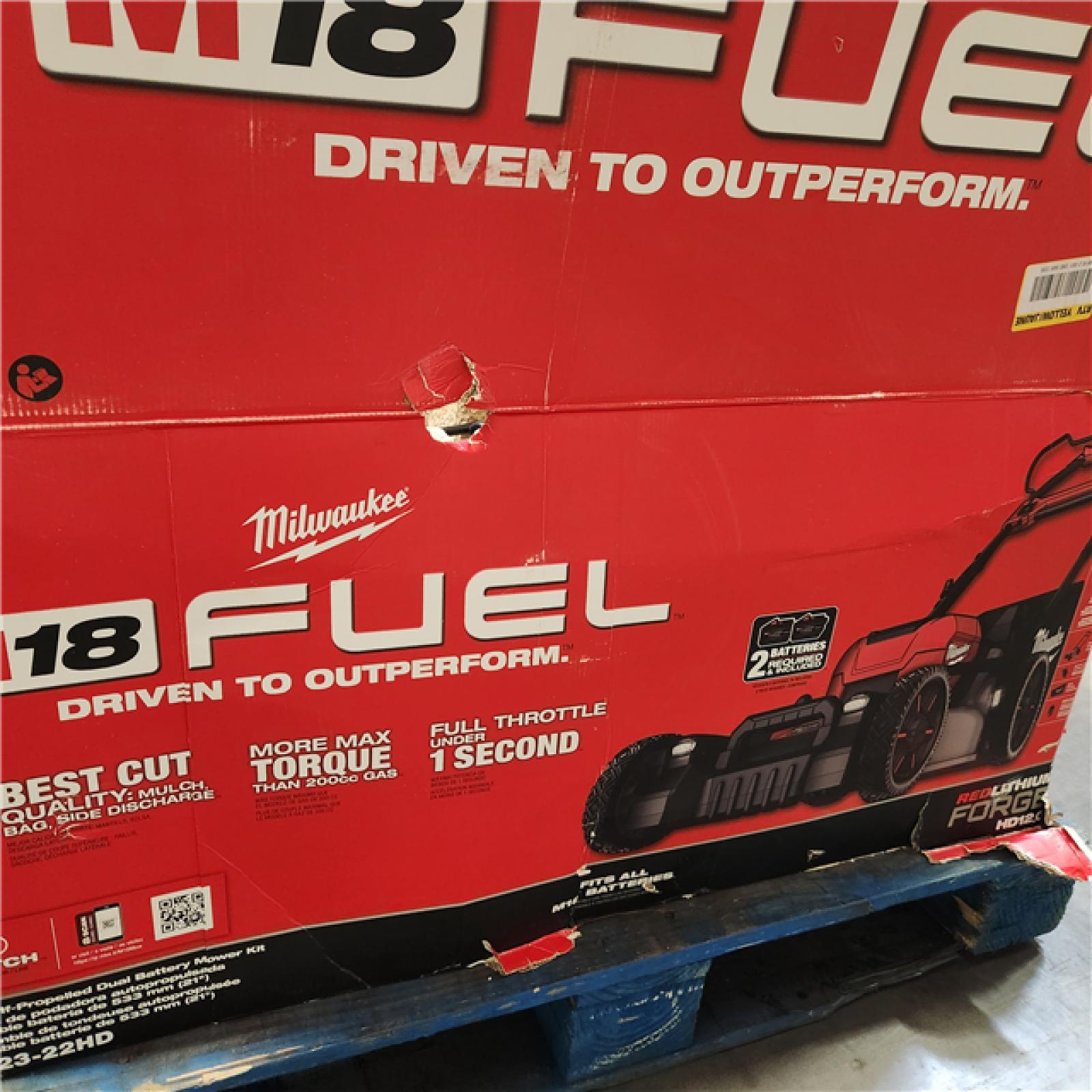 As-Is - M18 FUEL Brushless Cordless 21 in. Walk Behind Dual Battery Self-Propelled Mower W/(2) 12.0Ah Battery and Rapid Charger