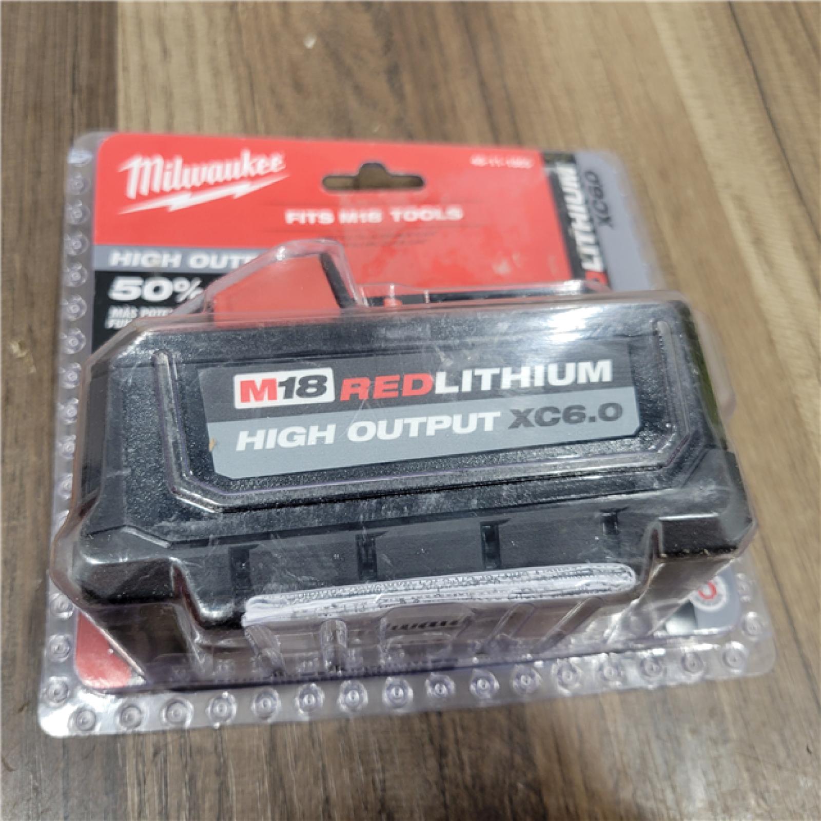 NEW! Milwaukee M18 18-Volt Lithium-Ion High Output Battery Pack 6.0Ah