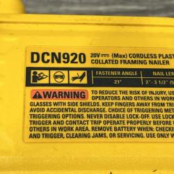 AS-IS DEWALT 20-Volt 21° Cordless Framing Nailer (Tool-Only)