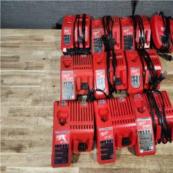 HOUSTON LOCATION - AS - IS MILWAUKEE BATTERY CHARGER PACK QTY - 10