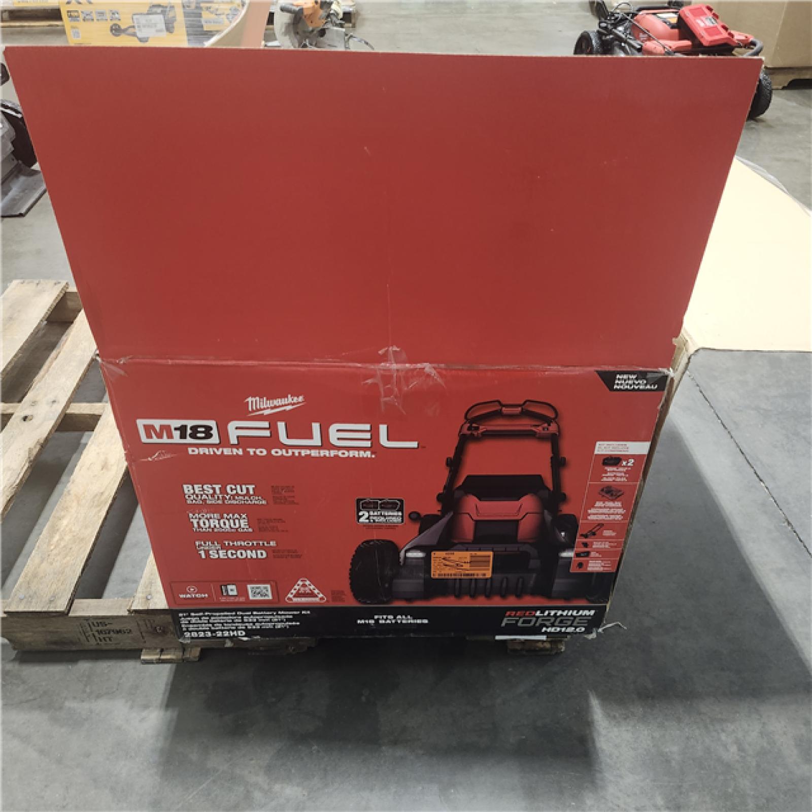 As-Is- M18 FUEL Brushless Cordless 21 in. Walk Behind Dual Battery Self-Propelled Mower W/(2) 12.0Ah Battery and Rapid Charger