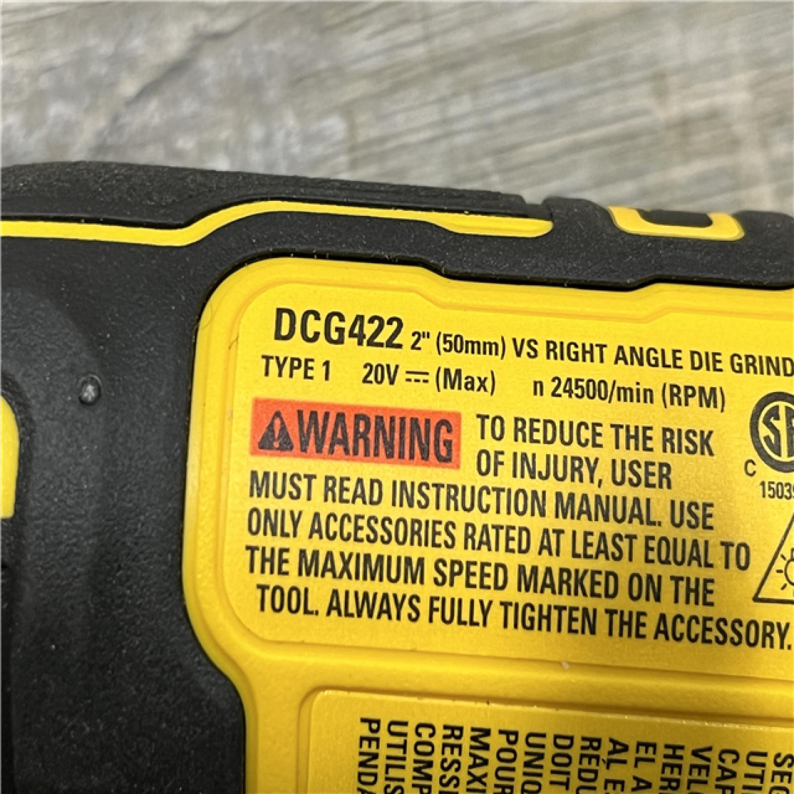 AS-IS DEWALT Atomic 20V MAX Cordless Right Angle Die Grinder (Tool Only)
