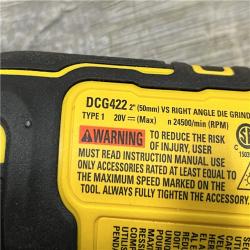 AS-IS DEWALT Atomic 20V MAX Cordless Right Angle Die Grinder (Tool Only)