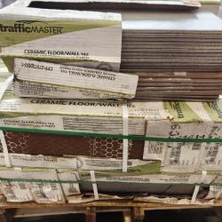 Phoenix AS-IS TrafficMaster Glenwood Fog 7 in. x 20 in. Ceramic Floor and Wall Tile (348 sq. ft. /32 case)