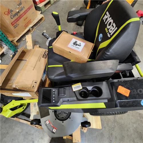 Dallas Location - As-Is RYOBI 80V HP BRUSHLESS 54 LITHIUM ELECTRIC ZERO TURN RIDING MOWER