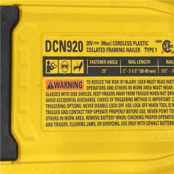 AS-IS DEWALT 20-Volt 21° Cordless Framing Nailer (Tool-Only)