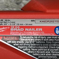 AS-IS Milwaukee FUEL 18-Volt Lithium-Ion Brushless Cordless Gen II 18-Gauge Brad Nailer (Tool-Only)