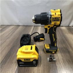 AS-IS DEWALT ATOMIC 20V Lithium-Ion Cordless 1/2 in. Hammer Drill Kit