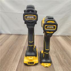 AS-IS- DeWalt 20V MAX ATOMIC Cordless Brushless 2-Tool Combo Kit