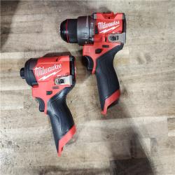 HOUSTON LOCATION - AS-IS Milwaukee FUEL 12-Volt Lithium-Ion Brushless Cordless Hammer Drill and Impact Driver Combo Kit