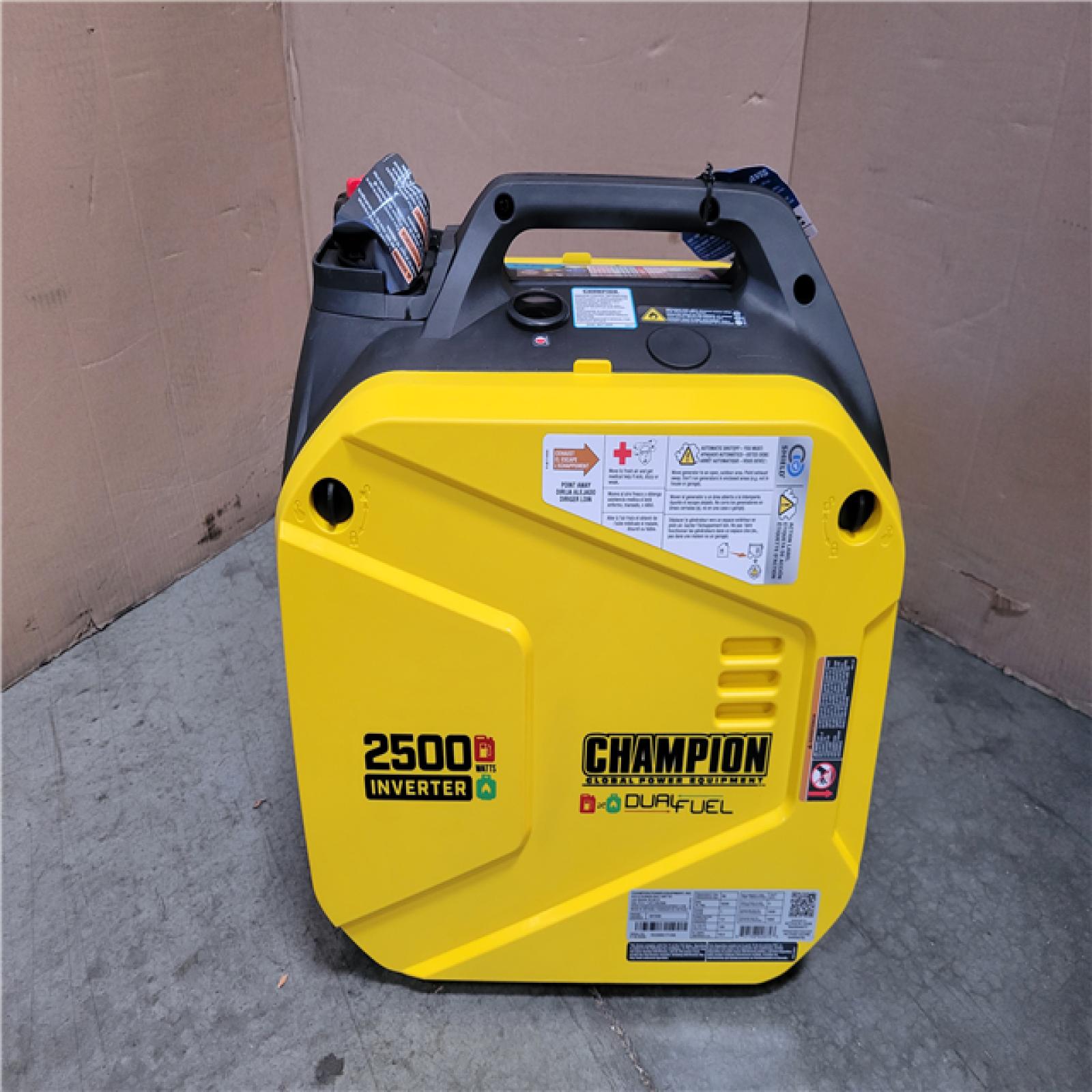 CALIFORNIA AS-IS LIKE NEW CHAMPION 2 500/1 850-WATT INVERTER GENERATOR