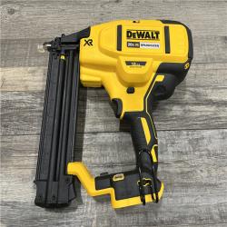 AS-IS DEWALT 20V MAX XR Lithium-Ion Electric Cordless 18-Gauge Brad Nailer (Tool Only)