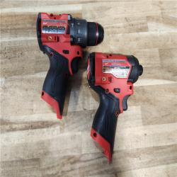 HOUSTON LOCATION - AS-IS Milwaukee FUEL 12-Volt Lithium-Ion Brushless Cordless Hammer Drill and Impact Driver Combo Kit