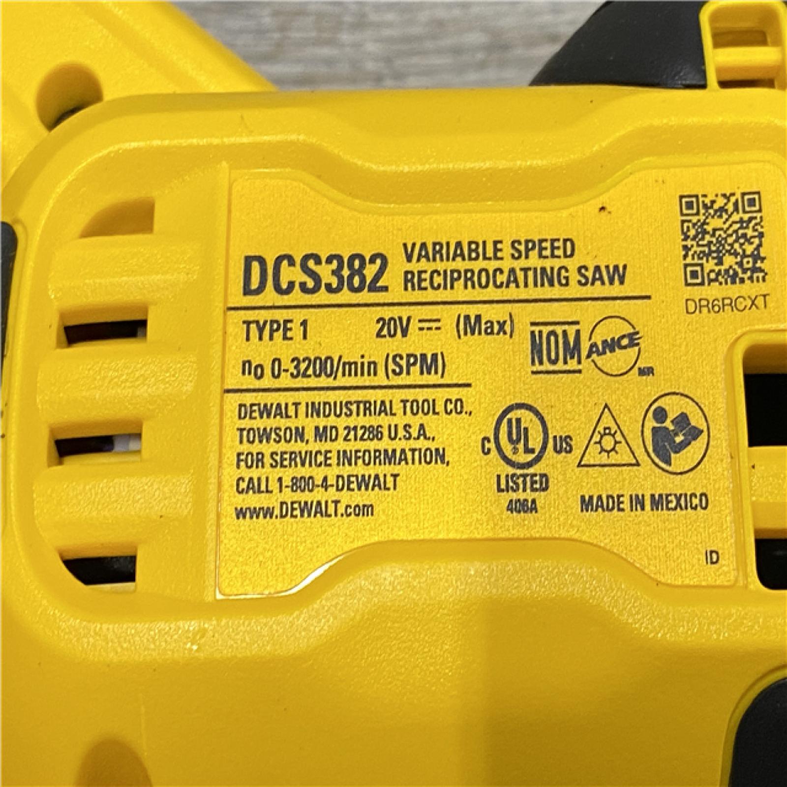 AS-IS DEWALT 20V MAX Cordless Brushless Reciprocating Saw (Tool Only)