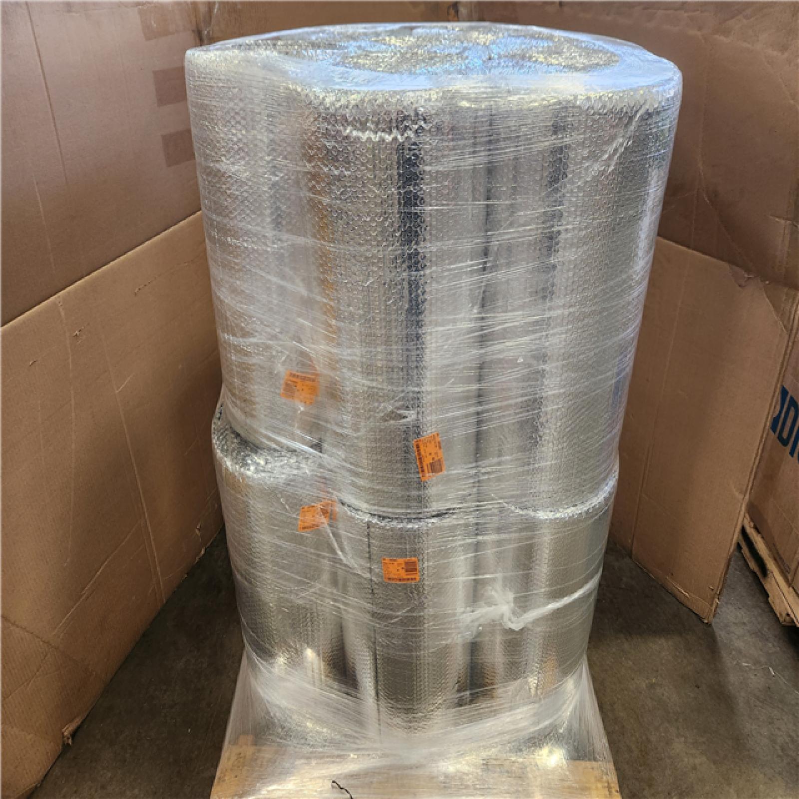Phoenix new Everbilt 24 in. x 100 ft. Double Reflective Insulation Radiant Barrier Pallet of 16 (RV: $2128)