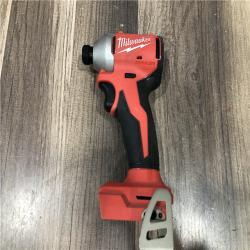 AS-IS Milwaukee M18 18V Lithium-Ion Brushless Cordless 1/4 in. Compact Impact Driver (Tool Only)