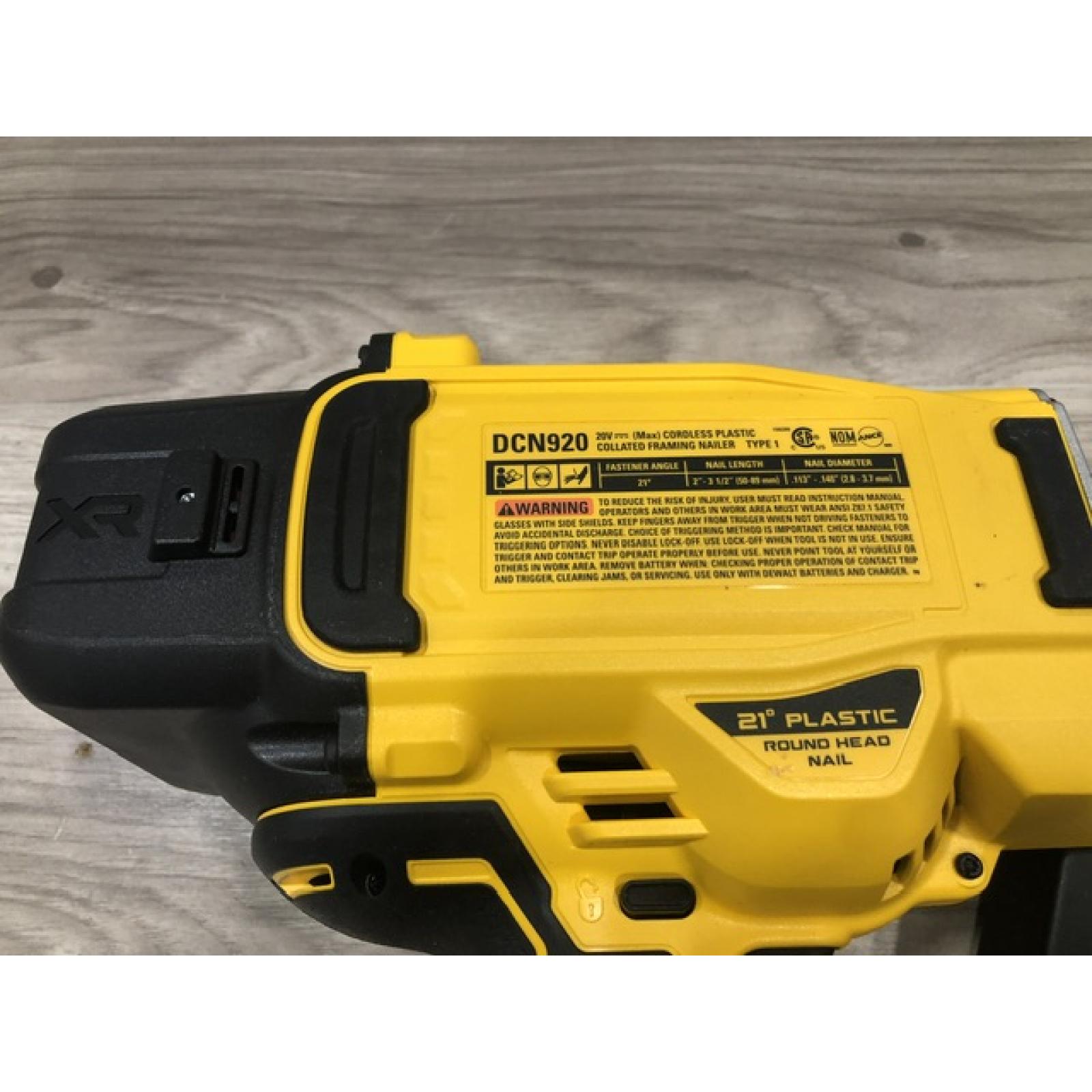 AS-IS DEWALT 20-Volt 21° Cordless Framing Nailer (Tool-Only)